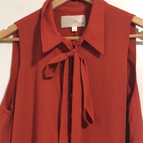 J.O.A. Rust sleeveless swing shift dress size Medium loose fit - Picture 2 of 9